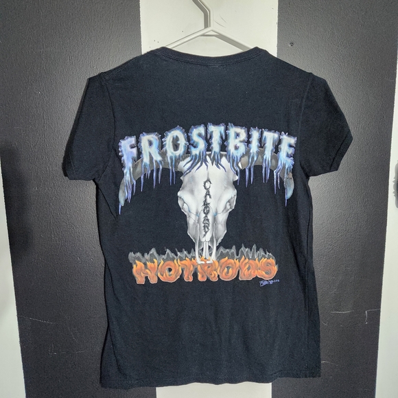 Gildan Black Tee with Motorcycle and Character Design - Picture 2 of 3